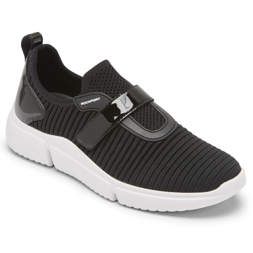 Rockport Joggesko Dame Svart - R-Evolution Instep Strap - QDXO63417